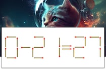 【マッチ棒パズル】正しい式にしよう！「0-21=27」【毎日脳トレ】