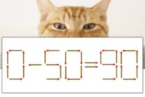 【マッチ棒パズル】正しい式にしよう！「0-50=90」【毎日脳トレ】