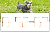 【マッチ棒パズル】正しい式にしよう！「0-52=62」【毎日脳トレ】