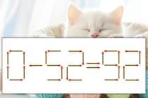 【マッチ棒パズル】正しい式にしよう！「0-52=92」【毎日脳トレ】