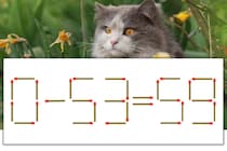 【マッチ棒パズル】正しい式にしよう！「0-53=59」【毎日脳トレ】