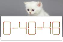 【マッチ棒パズル】正しい式にしよう！「0-40=48」【毎日脳トレ】