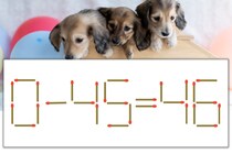 【マッチ棒パズル】正しい式にしよう！「0-45=46」【毎日脳トレ】