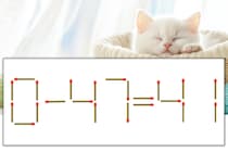 【マッチ棒パズル】正しい式にしよう！「0-47=41」【毎日脳トレ】