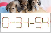 【マッチ棒パズル】正しい式にしよう！「0-34=94」【毎日脳トレ】