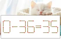 【マッチ棒パズル】正しい式にしよう！「0-36=35」【毎日脳トレ】