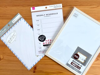 100均のホワイトボードは大きいものやマグネット付きも！【ダイソー・セリア・キャンドゥ】