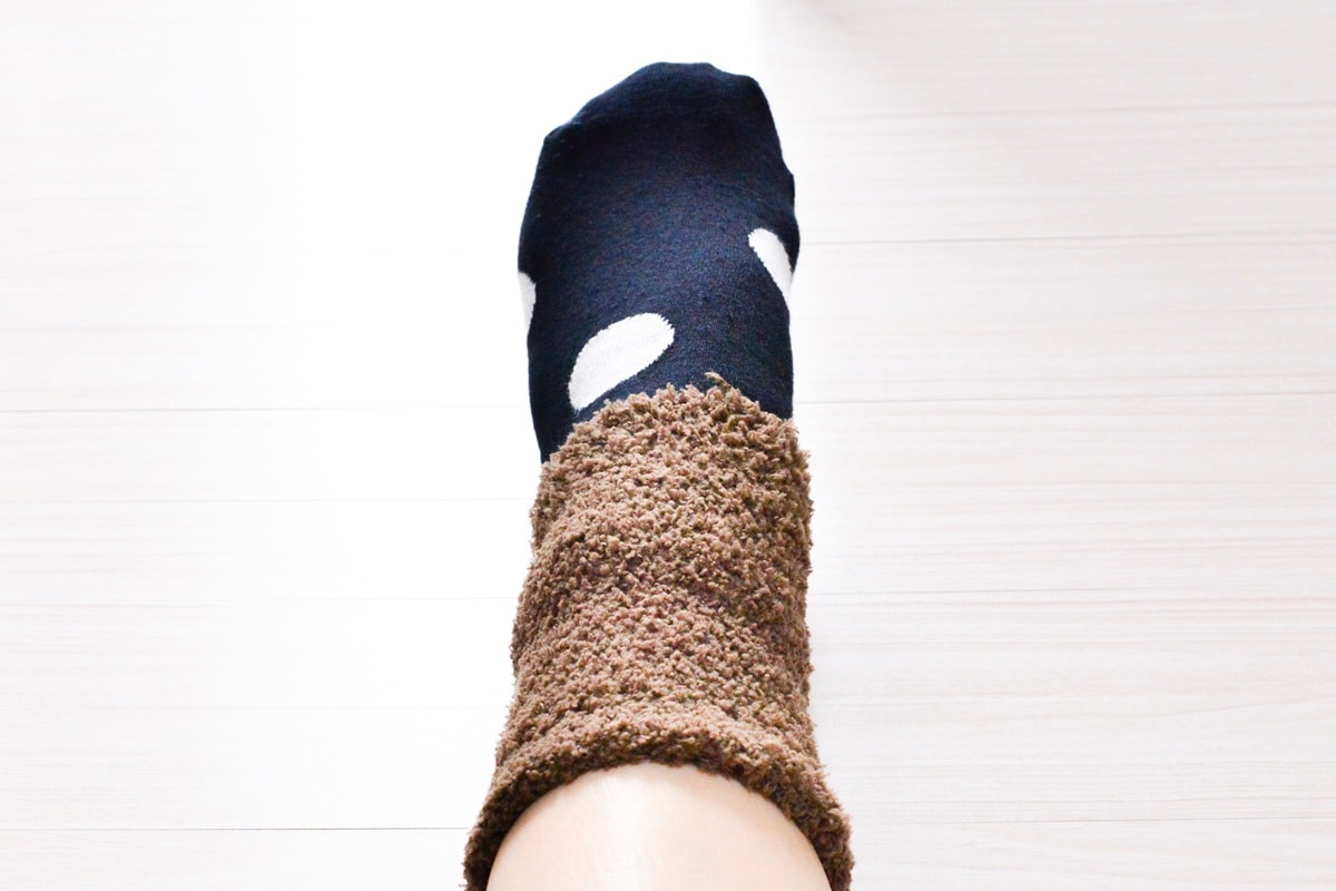 100均のレッグウォーマーで足元からあったか♡冷え性対策や温活にも