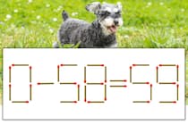 【マッチ棒パズル】正しい式にしよう！「0-58=59」【毎日脳トレ】