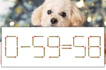 【マッチ棒パズル】正しい式にしよう！「0-59=58」【毎日脳トレ】