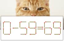 【マッチ棒パズル】正しい式にしよう！「0-59=69」【毎日脳トレ】