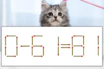 【マッチ棒パズル】正しい式にしよう！「0-61=81」【毎日脳トレ】
