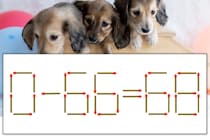 【マッチ棒パズル】正しい式にしよう！「0-66=68」【毎日脳トレ】