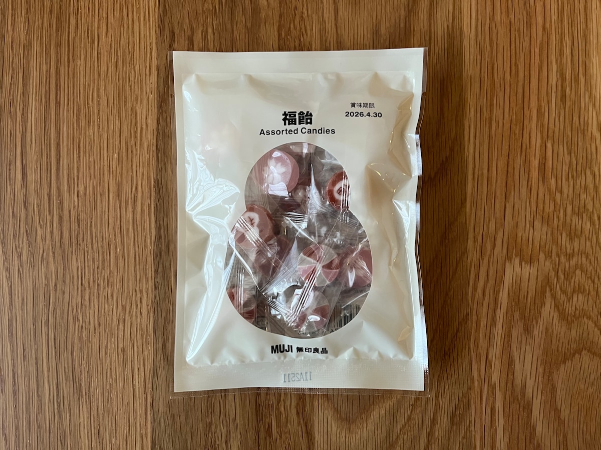 「柄がかわいすぎる!」【無印良品】『福飴』を実際に食べてみた