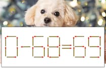 【マッチ棒パズル】正しい式にしよう！「0-68=69」【毎日脳トレ】