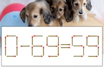 【マッチ棒パズル】正しい式にしよう！「0-69=59」【毎日脳トレ】