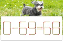 【マッチ棒パズル】正しい式にしよう！「0-69=68」【毎日脳トレ】