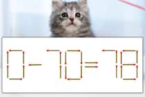 【マッチ棒パズル】正しい式にしよう！「0-70=78」【毎日脳トレ】