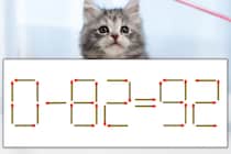 【マッチ棒パズル】正しい式にしよう！「0-82=92」【毎日脳トレ】