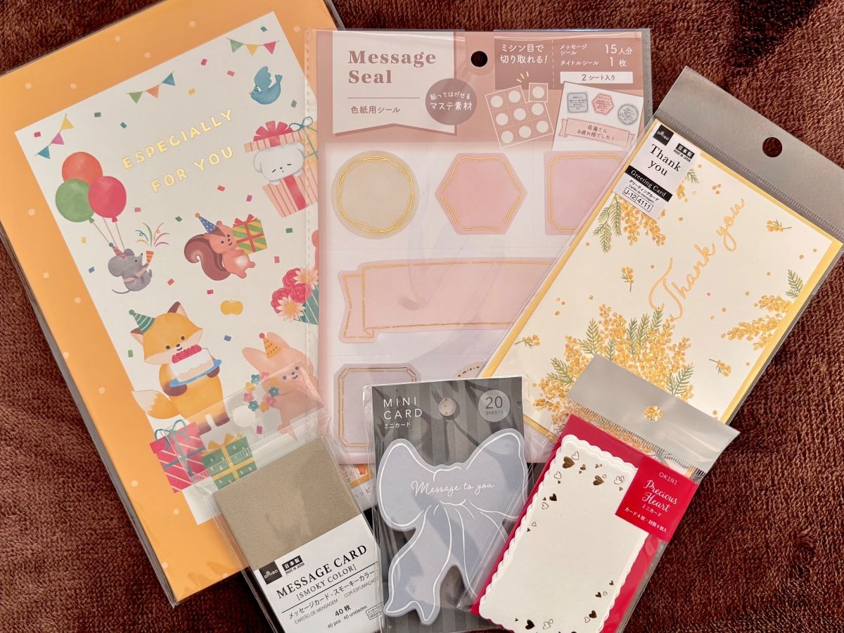 100均のメッセージカードで想いを伝えよう｜色紙や寄せ書き用も可愛すぎて選べない♡