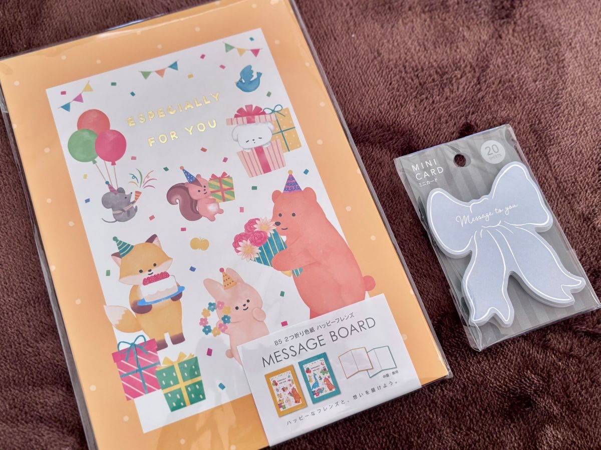 100均のメッセージカードで想いを伝えよう｜色紙や寄せ書き用も可愛すぎて選べない♡