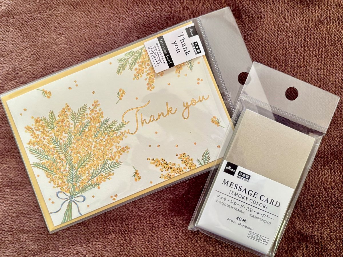 100均のメッセージカードで想いを伝えよう｜色紙や寄せ書き用も可愛すぎて選べない♡