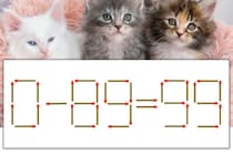 【マッチ棒パズル】正しい式にしよう！「0-89=99」【毎日脳トレ】