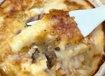 トロッ＆モチッ！とろける甘めのソースがたまらない【ローソン】某有名店監修の大道グラタンが最高