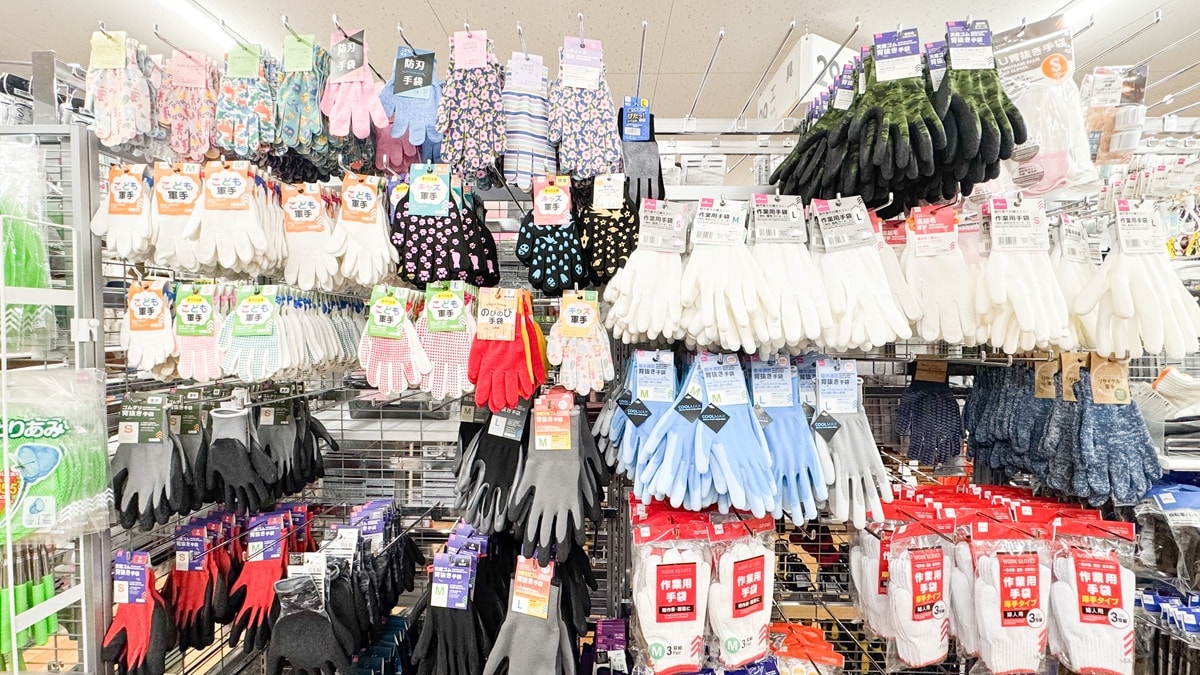 100均の軍手買ってみた!【セリア・ダイソー・キャンドゥ】ラバー軍手も紹介