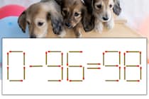 【マッチ棒パズル】正しい式にしよう！「0-96=98」【毎日脳トレ】