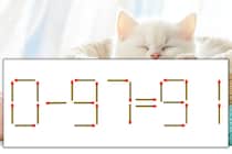 【マッチ棒パズル】正しい式にしよう！「0-97=91」【毎日脳トレ】
