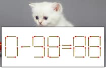 【マッチ棒パズル】正しい式にしよう！「0-98=88」【毎日脳トレ】