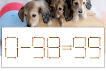 【マッチ棒パズル】正しい式にしよう！「0-98=99」【毎日脳トレ】