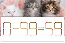 【マッチ棒パズル】正しい式にしよう！「0-99=59」【毎日脳トレ】