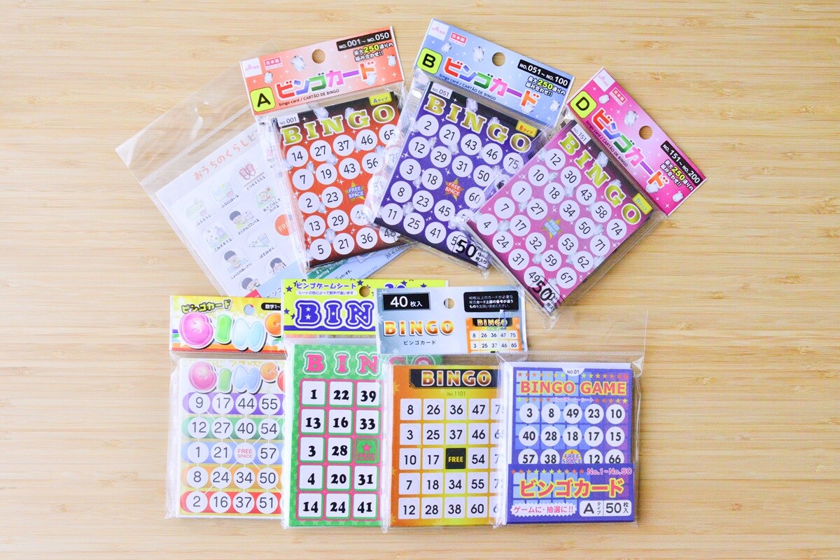 100均のビンゴカードにはどんな種類がある？【セリア・キャンドゥ