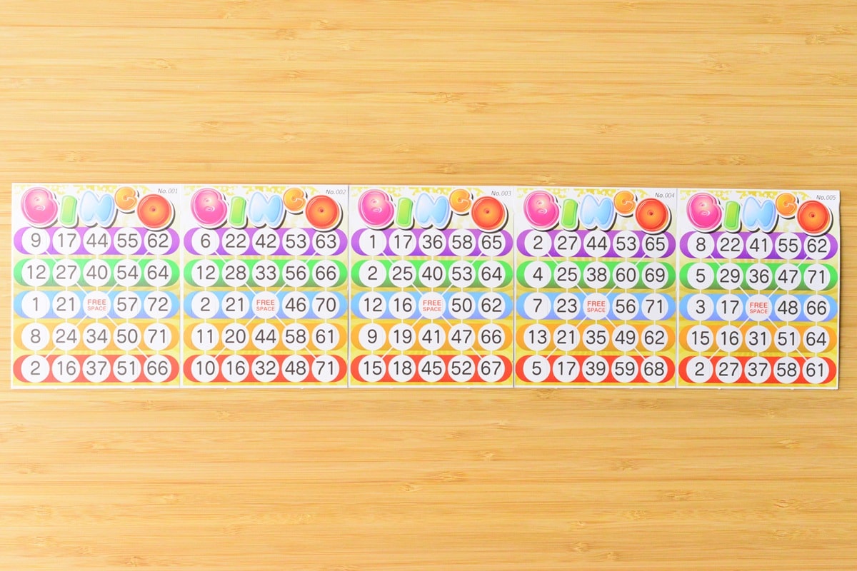 100均のビンゴカードにはどんな種類がある?【セリア・キャンドゥ・ダイソー】