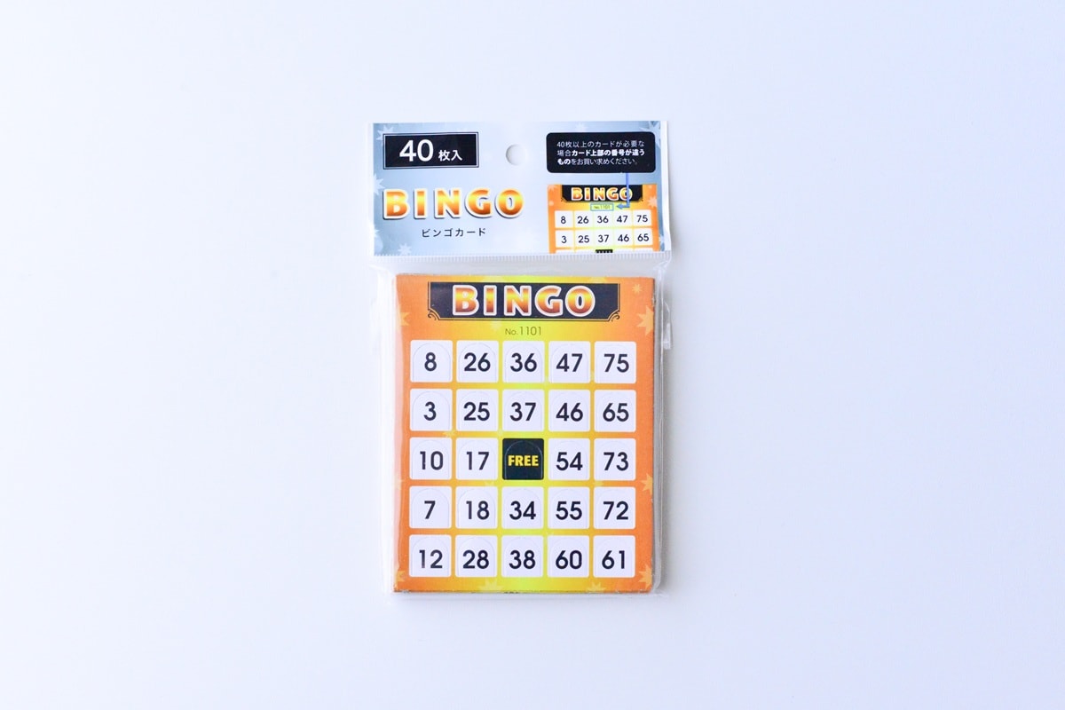 100均のビンゴカードにはどんな種類がある?【セリア・キャンドゥ・ダイソー】
