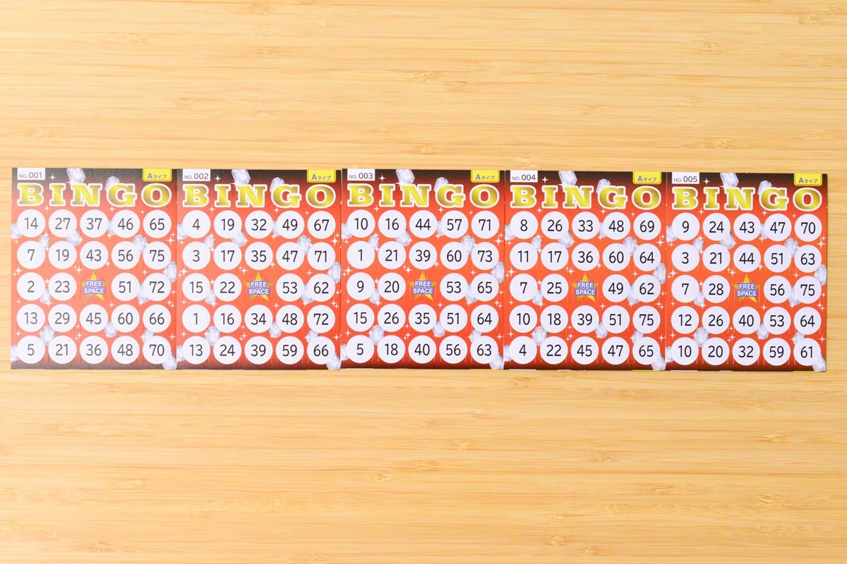 100均のビンゴカードにはどんな種類がある?【セリア・キャンドゥ・ダイソー】