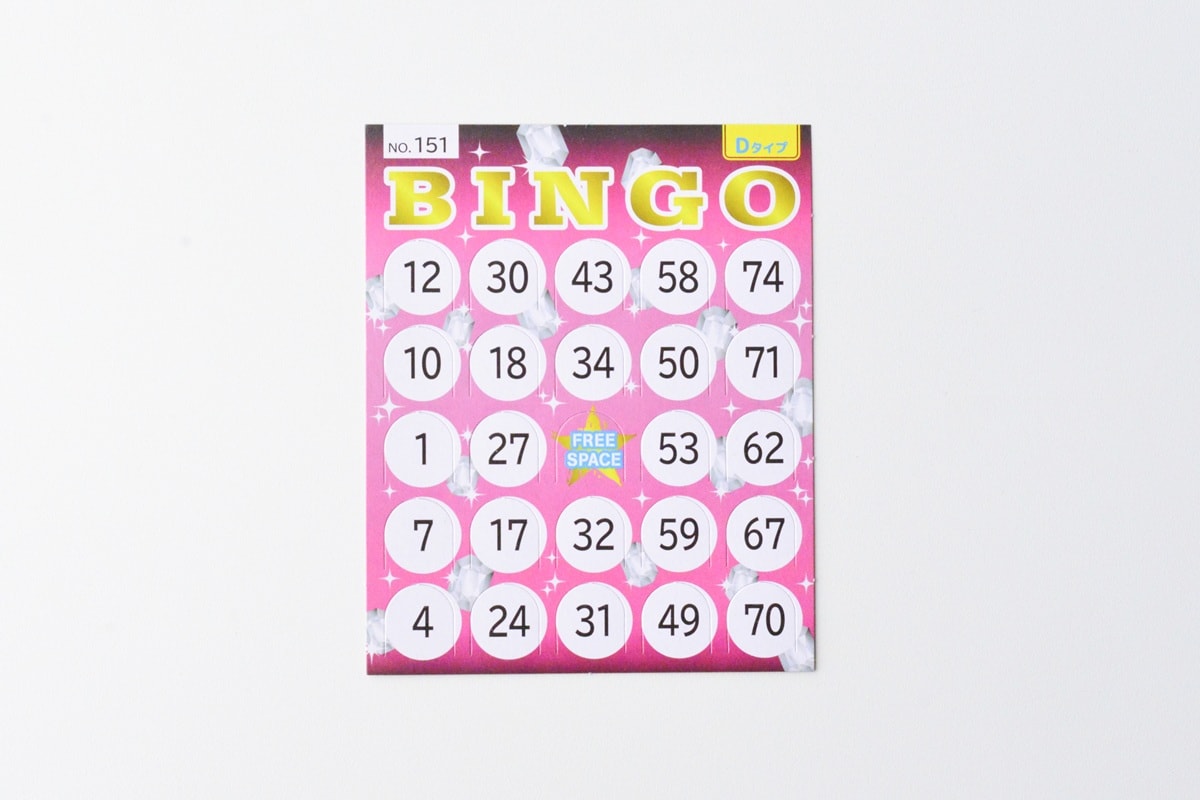100均のビンゴカードにはどんな種類がある?【セリア・キャンドゥ・ダイソー】