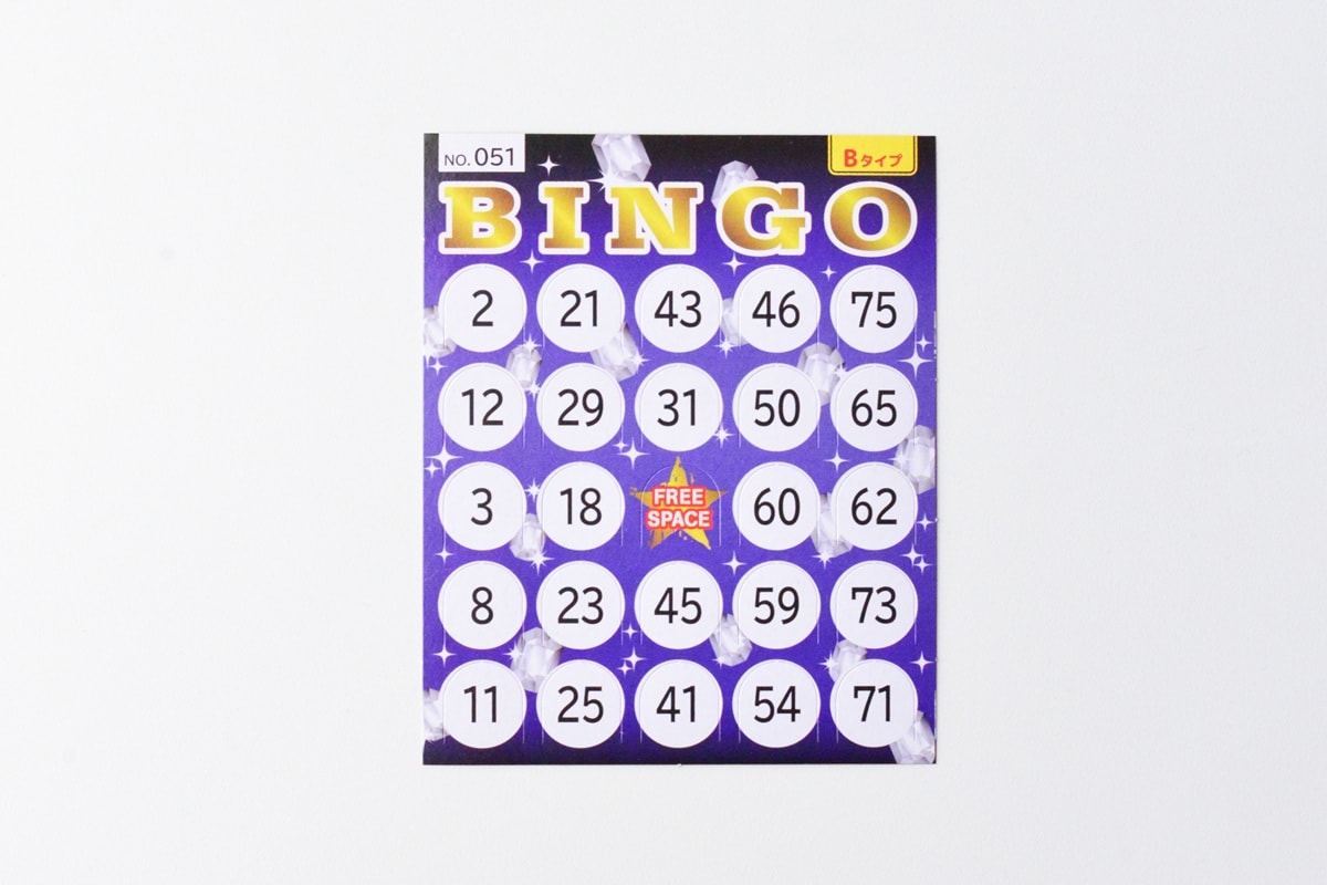 100均のビンゴカードにはどんな種類がある?【セリア・キャンドゥ・ダイソー】