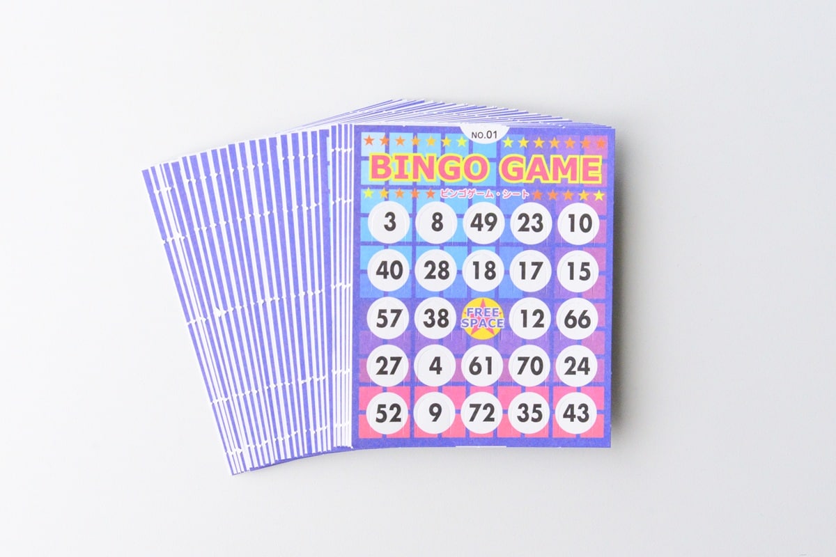 100均のビンゴカードにはどんな種類がある？【セリア・キャンドゥ・ダイソー】