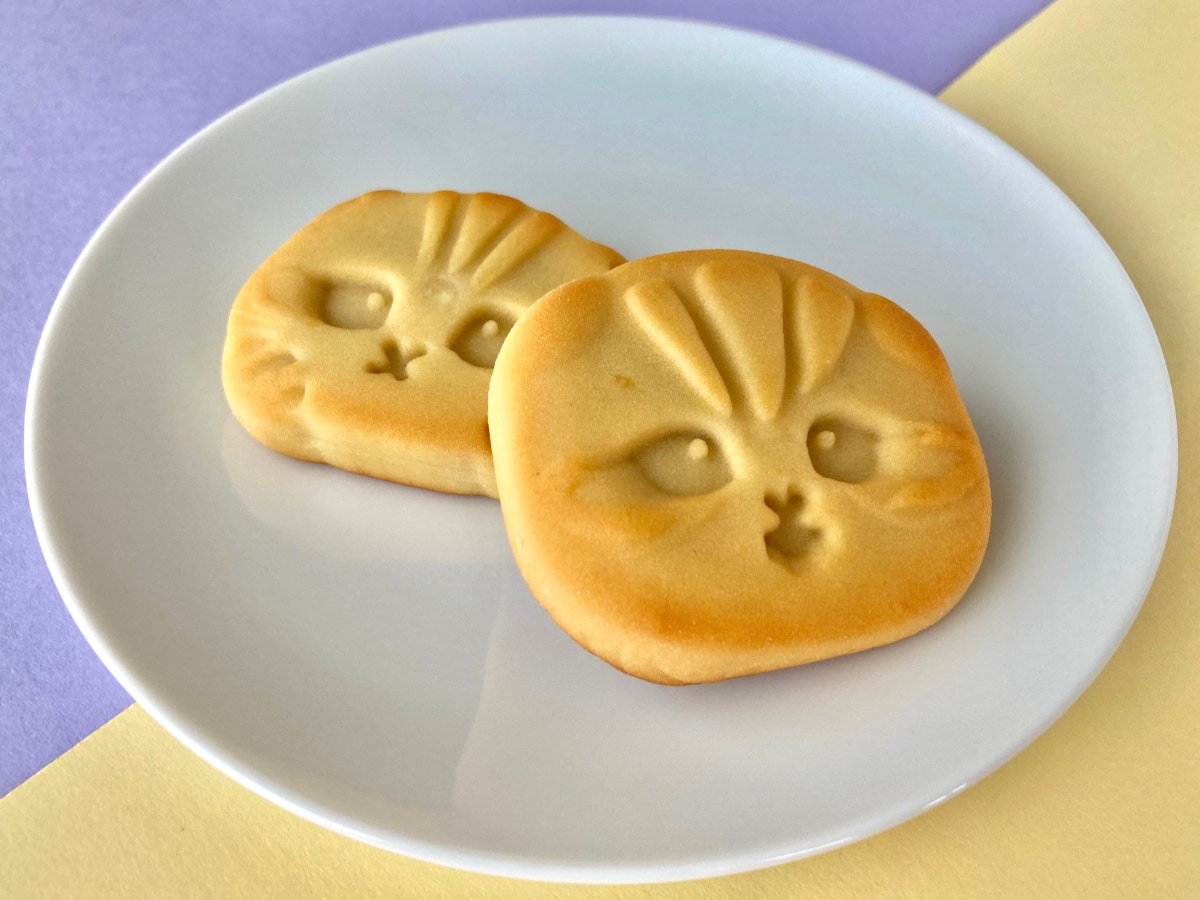 「和風でほっこり！」「緑茶にめっちゃ合いそう！」【ファミマ数量限定】「ふたごのねこまんじゅう きゃにゃめるあん」