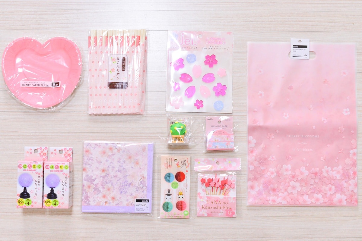 【セリア】ひな祭りグッズ2026！超かわいいディスプレイアイテムも紹介