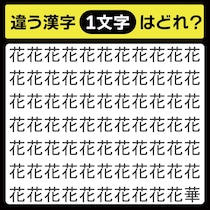 「花の中に隠れてるのは？」漢字間違い探しで脳トレしよう！【毎日脳トレ】【クイズ】