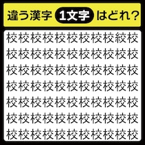 「校の中に隠れてるのは？」漢字間違い探しで脳トレしよう！【毎日脳トレ】【クイズ】