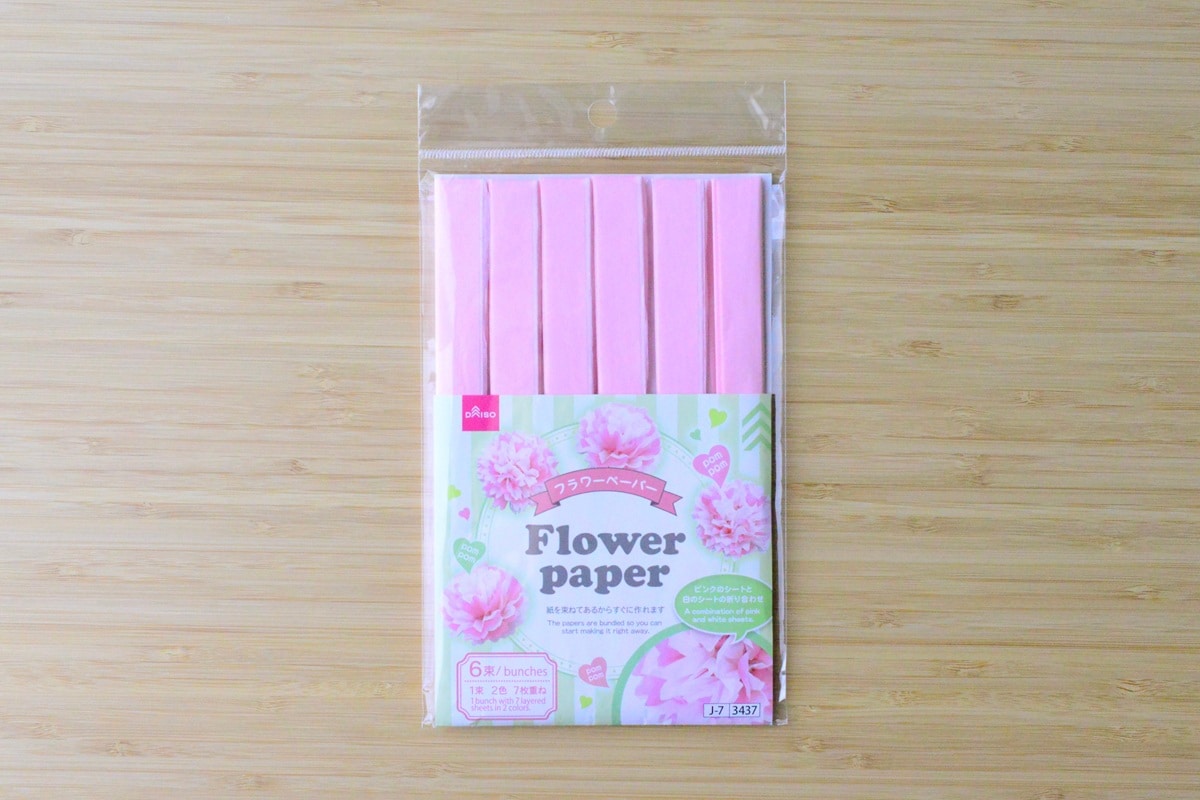 100均のお花紙を比較【セリア・ダイソー・キャンドゥ】売り場はどこ?