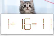 【マッチ棒パズル】正しい式にしよう！「1+16=11」【毎日脳トレ】