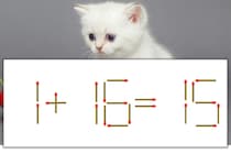 【マッチ棒パズル】正しい式にしよう！「1+16=15」【毎日脳トレ】