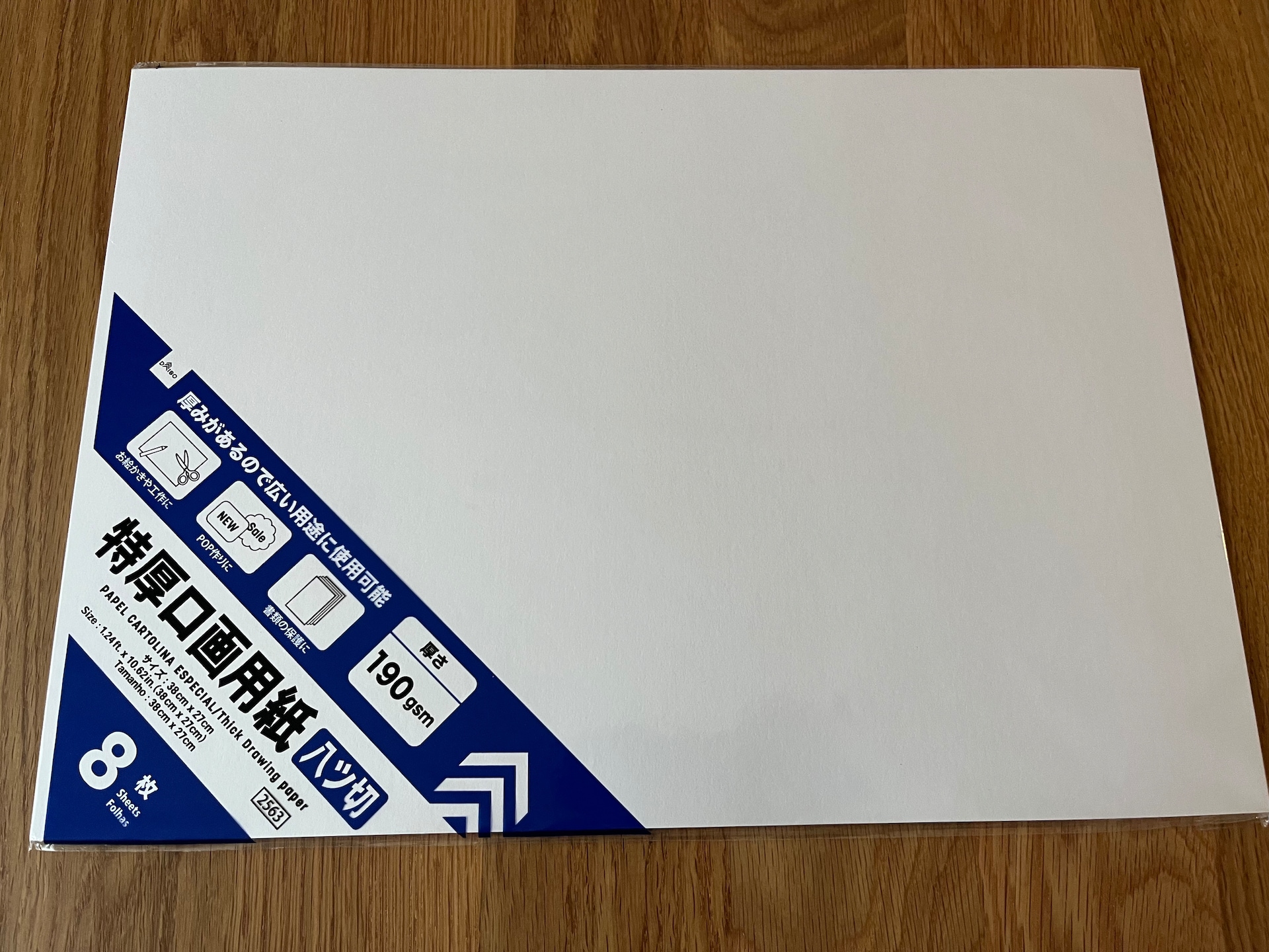 百均の画用紙多分B3?