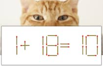 【マッチ棒パズル】正しい式にしよう！「1+18=10」【毎日脳トレ】